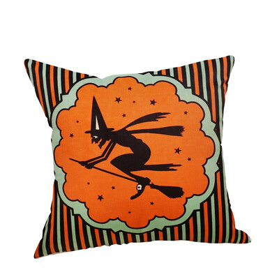 

〖Follure〗Halloween Pillow Cases Linen Sofa Pumpkin ghosts Cushion Cover Home Decor