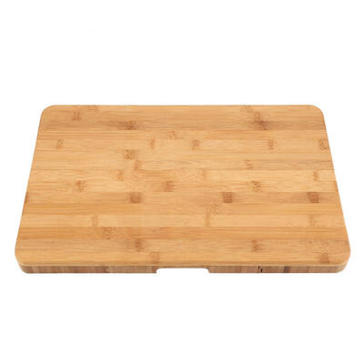 

Greensen Bamboo Cheese Board with Integrated Special Cutlery Cutting Tool Compartment