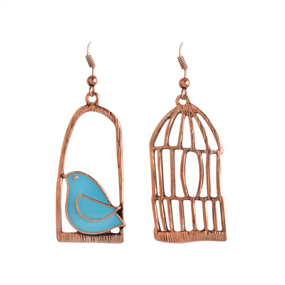 

Creative Bird Cage Alloy Pendant Women Hook Drop Dangle Earrings Jewelry Gift