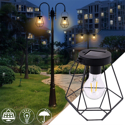 

〖Follure〗Stainless Steel Solar Light Garden Light Wrought Iron Lantern Hanging Lamp