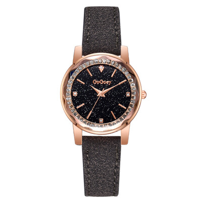 

PU watch fashion diamond dial leisure quartz watch star watch