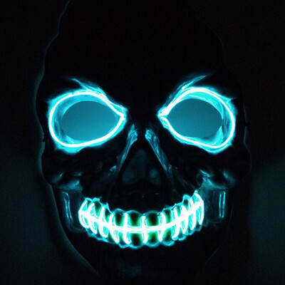 

Drop Shipping Light Emitting Mask Custom Halloween Cold light Line V light-emitting Mask Creative Flash Masks
