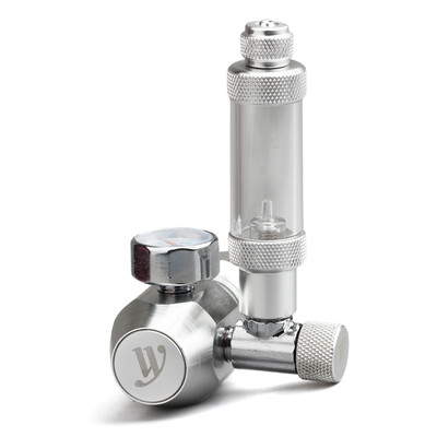 

Aquarium CO2 Regulator CO2 Pressure Regulator with Bubble Counter & Check Valve for CO2 Aluminun Cylinder G58 Interface