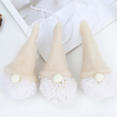 

Set Christmas Decoration Wool Felt Forest Old Man Pendant Rudolph Doll Christmas Tree Hanging Accessories