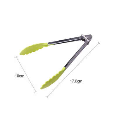 

Silicone Stainless Pliers Food Tongs Salad Bread Clamp Steak Clamp Kitchen Tools