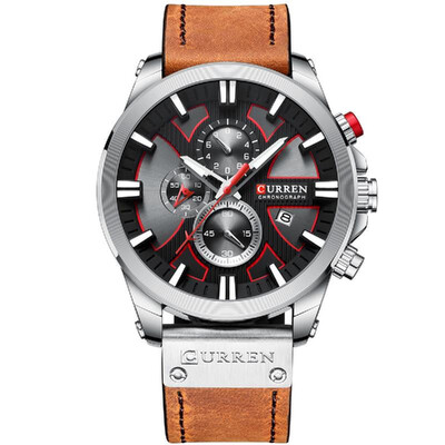 

CURREN 8346 Luxury Business Quartz Movement Men Watch 3ATM Waterproof Big Dial Large Face Luminous Sports Wrist Watch Microsecond