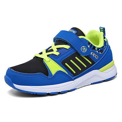 

Qibohui 7-PE childrens shoes running shoes spring new boys big childrens sports shoes student casual shoes leather waterproof running shoes tide 80742 Baolan 34
