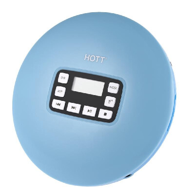 

HOTT CD611 CD Player Shockproof Anti Scratch Disc Type CDCD-RCD-RW Playable Format CD-DAMP3WMA White Blue Plug