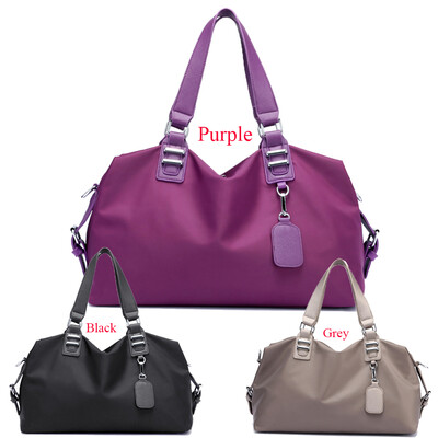 

Women Handbag Nylon Waterproof Solid Large Capacity Multifunction Casual Outdoor Sports Tote Weekend Travelling Bag