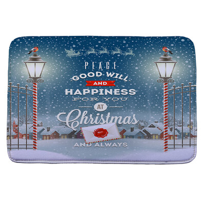 

〖Follure〗Christmas HD Printed Non-Slip Bath Mat Absorbent Home Decor A
