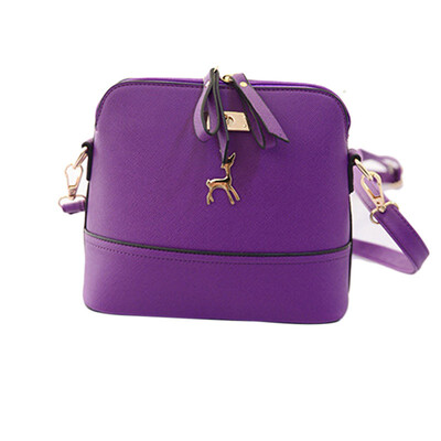 

Gobestart New Women Messenger Bags Vintage Small Shell Leather Handbag Casual Bag