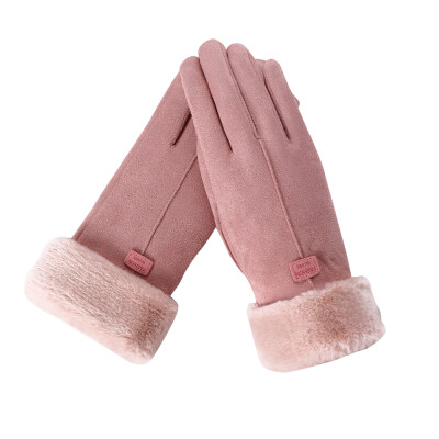 

Womens Winter Warm Gloves Touchscreen Outdoor Female Gloves with Fluff Lining