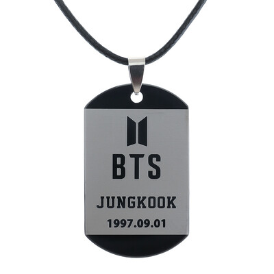 

BTS Bangtan Boys Love Yourself ANSWER Fashion Sexy Vintage Black Necklace Kpop Pendant Leather Choker Necklace