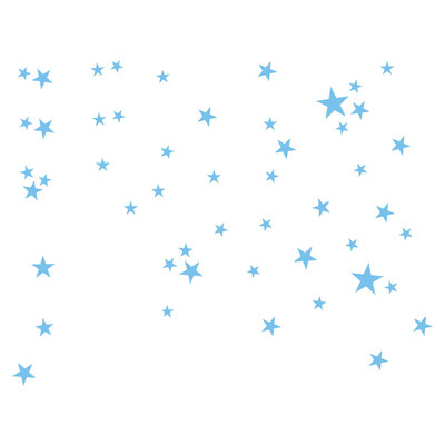 

〖Follure〗51Pcs Star Removable Art Vinyl Mural Home Room Decor Kids Rooms Wall Stickers