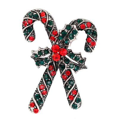 

Christmas Jewelry Crystal Brooches Diamond Brooch Pin Christmas Dress Gifts Gold-Toned