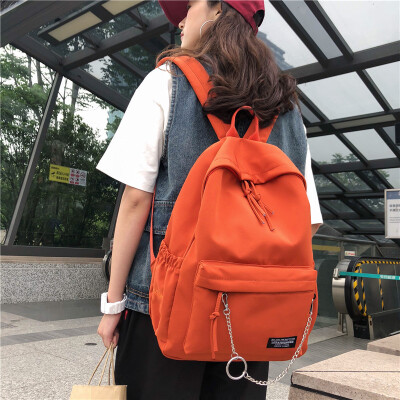 

Schoolbag female ins Wind Port style Japanese Department Hyun Ya Feng double shoulder Baotao Brand female retro Forest Department