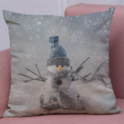 

Tailored New Christmas Cotton Linen Pillow Case Sofa Cushion Cover Home Decor