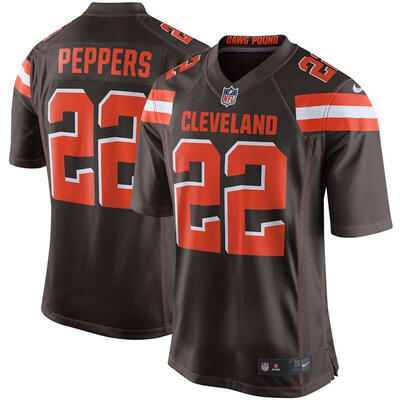 

Youth Football Jersey Cleveland Browns Jabrill Peppers Brown Game Jersey