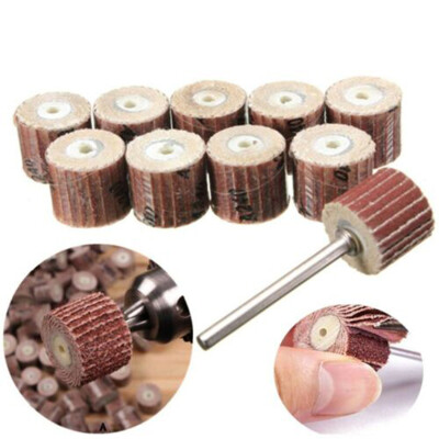 

12pcs 240Grit Sanding Wheel Sand Paper Rotary Grinder Drill Bit Workshop Tool