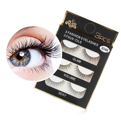

〖Follure〗1 Box Luxury 3D False Lashes Fluffy Strip Eyelashes Long Natural Party