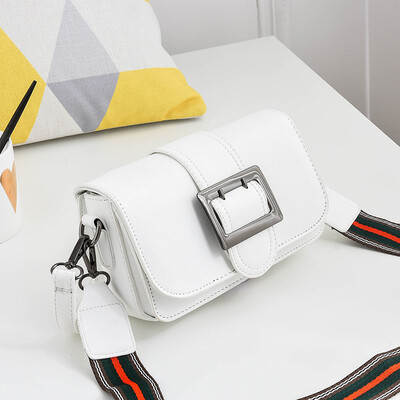 

New little bag girl fan you slant mobile phone bag texture feel like a hundred square buckle girl one shoulder bag