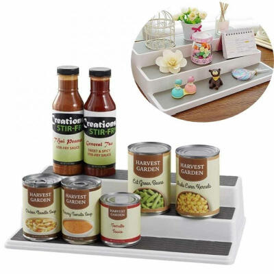 

3 Tier Spice Herb Curry Rack Holder Cupboard Organiser Storage Kitchen Tool