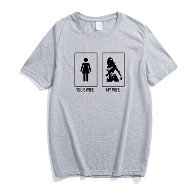 

Male Female Large Size O-Neck Short Sleeve T-shirt Summer Funny Taste Cotton Casual Loose Simple Tops