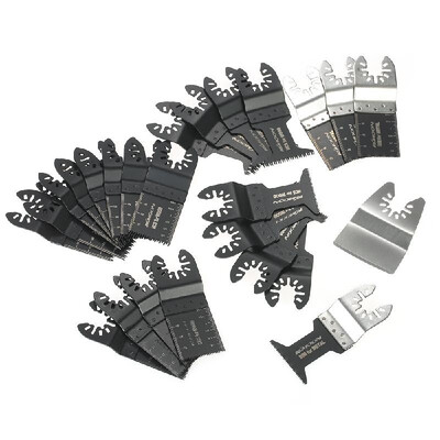 

KKmoon 25pcs Wood Oscillating Multi Tool Quick Release Saw Web for Fein Multimaster Makita Craftsman Porter Rockwell Cable Black