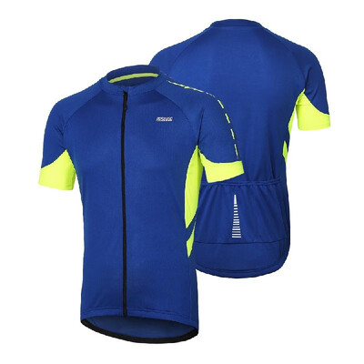 

Arsuxeo Men Cycling Jersey Half Sleeve Biking Top Outdoor Sport Wear Bike Shirt