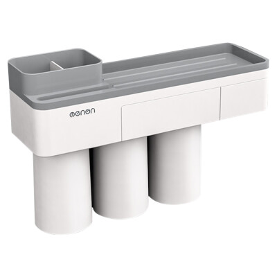 

Menen Toothbrush Rack Wall Mounted Toothbrush Holder Toothbrush Cup Organizer Toothbrush Slots Toothbrush Storage Rack for Washroo