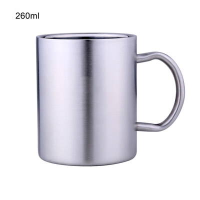 

260400ml Children Double Wall Insulated Stainless Steel Water Cup Tea Mug