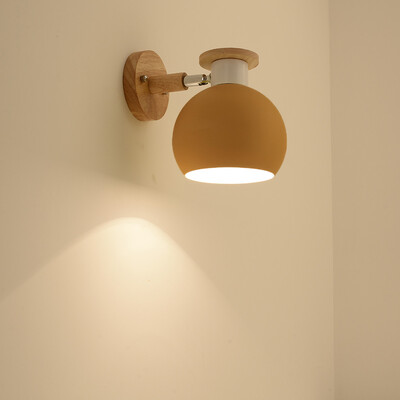 

Gobestart Creative Wall Lamp Swing Head Sconce light Bedroom Lighting Bedside Reading Lamp