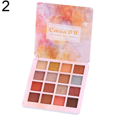 

CmaaDu 16 Colors Matte Eyeshadow Palette Long Lasting Waterproof Natural Makeup