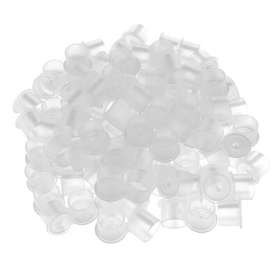 

Plastic Microblading Tattoo Ink Cup Cap Pigment Clear Holder Container