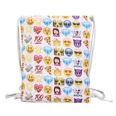

3D Printing Backpack Women Drawstring Bag Travel Lightweight Beach Bag