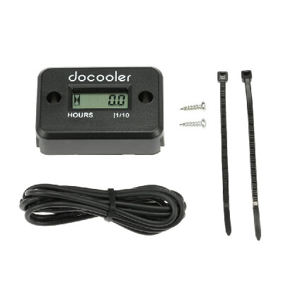 

Digital Hour Meter Gauge LCD for Gasoline Engine Racing Motorcycle ATV Mower Snowmobile 0199999Hrs Blue