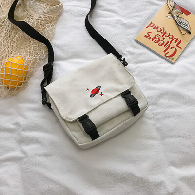 

Canvas bag girl with one shoulder&oblique Bag