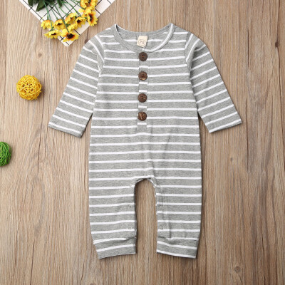 

Newborn Toddler Baby Boy Girl Button Romper Bodysuit Jumpsuit Outfits Clothes