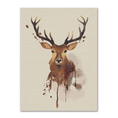 

〖Follure〗Modern Cartoon Elk Decoration Painting Living Room Entrance House Painting