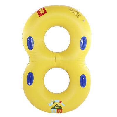 

Greensen Number 8 Shaped Two People Swim Ring Kids&Parent Inflatable Swimming Ring with Handle
