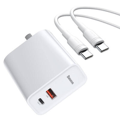 

Baseus PPS 30W Type-C USB Quick Charger Power Adapter with 1m Type-C Cable - CN Plug