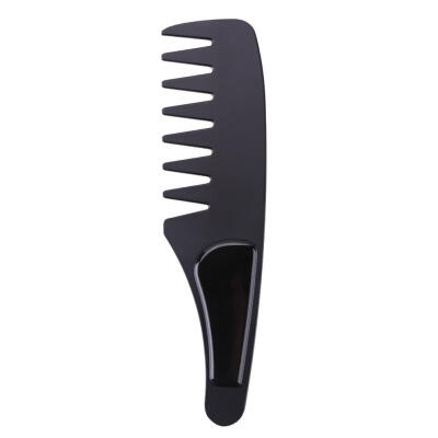 

1pc Durable Stainless Steel Comb Wide Teeth Beard Comb Hairdressing Supply