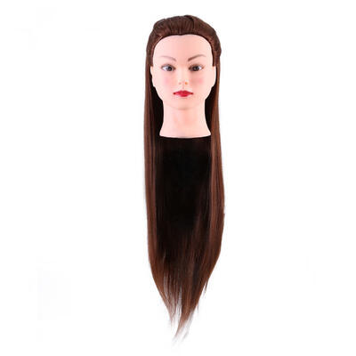 

Greensen Synthetic Fiber Mannequin Head Hairdresser Training Head Cosmetology Doll Head