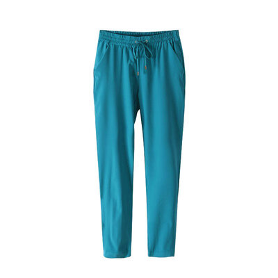 

New Trousers For Women Solid Candy Color Long Loose Harem Pants Women Slim Elastic Chiffon Trousers NV1