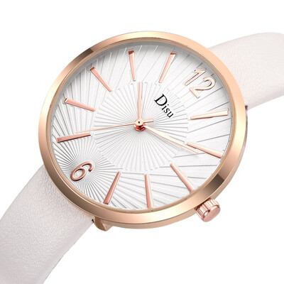 

RM Luxury Fashion Lady Leather Belt Watch Sun Texture Analog Quartz Watch