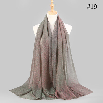 

Muslim headscarf stretch gold silk high-end fashion Hui womens headscarf hijab accessories foreign trade wholesale