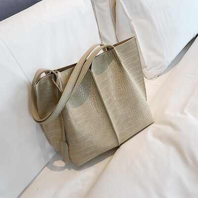 

Big bag handbags new European&American style crocodile pattern shoulder bag fashion wild large capacity handbag