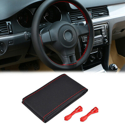 

Car Truck Steering Wheel Cover Breathable DIY Hand Sewing 38cm Set Accessories