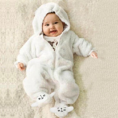 

Newborn Infant Boy Girl Romper Hoodies Jumpsuit Bodysuit Outfits Clothes 0-12M