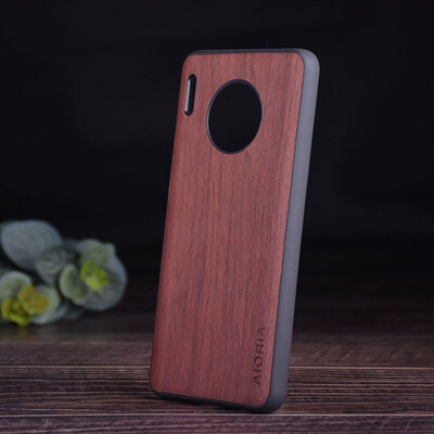 

coque for Huawei Mate 30 30 Pro case Vintage Retro Wood Pattern leather with silicone cover phone case for Mate 30 30 Pro funda